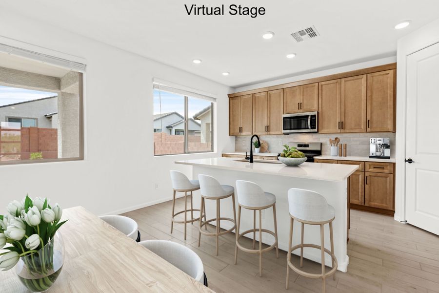 Furnished interior view inside a new home in Oasis At Rocking K, Vail (Image 6).