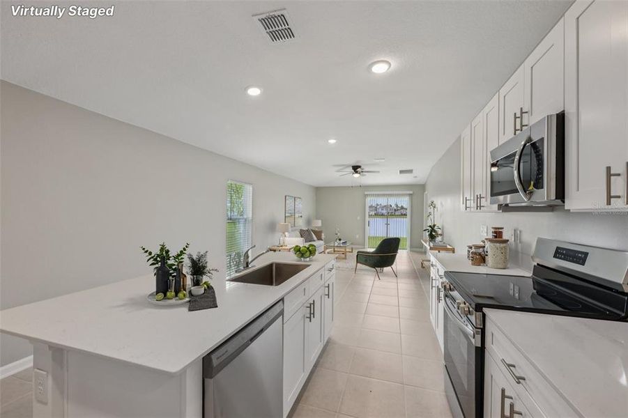 Furnished interior view inside a new home in , Daytona Beach (Image 8).