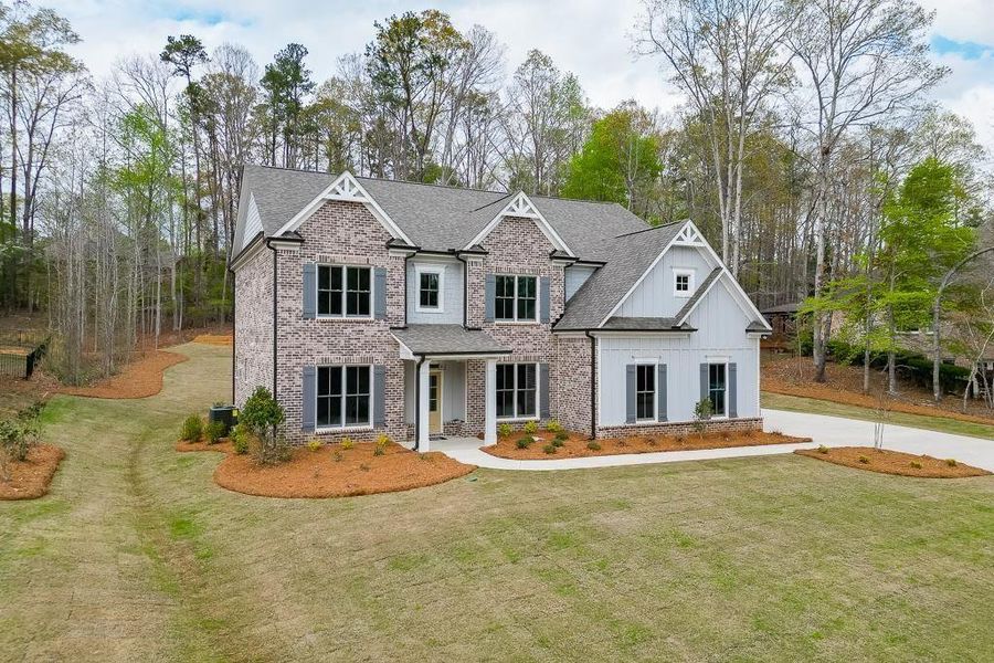 Front exterior of a new home in , Bishop, GA, highlighting curb appeal (Image 29). Front exterior of a new home in , Bishop, GA, highlighting curb appeal (Image 29).