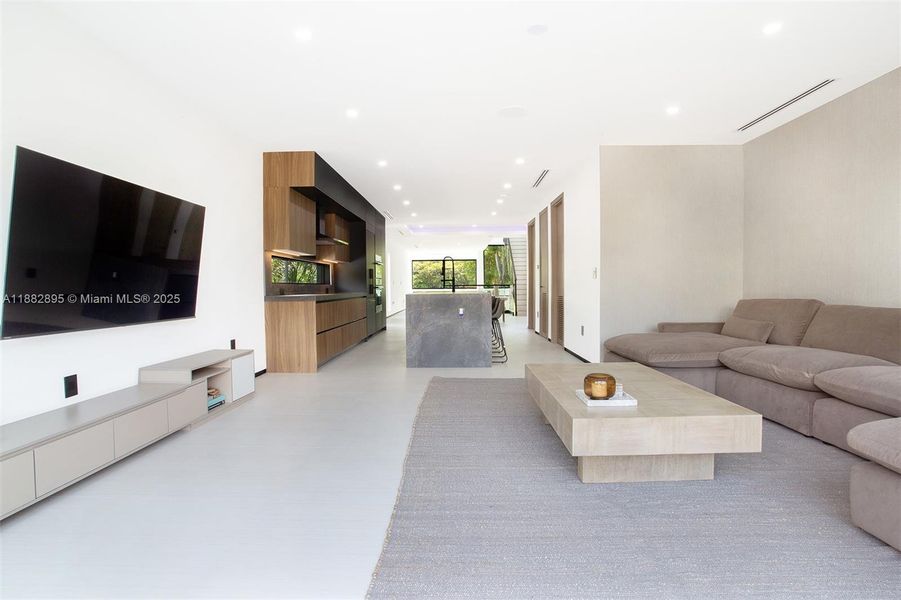 Furnished interior view inside a new home in , Miami (Image 50).