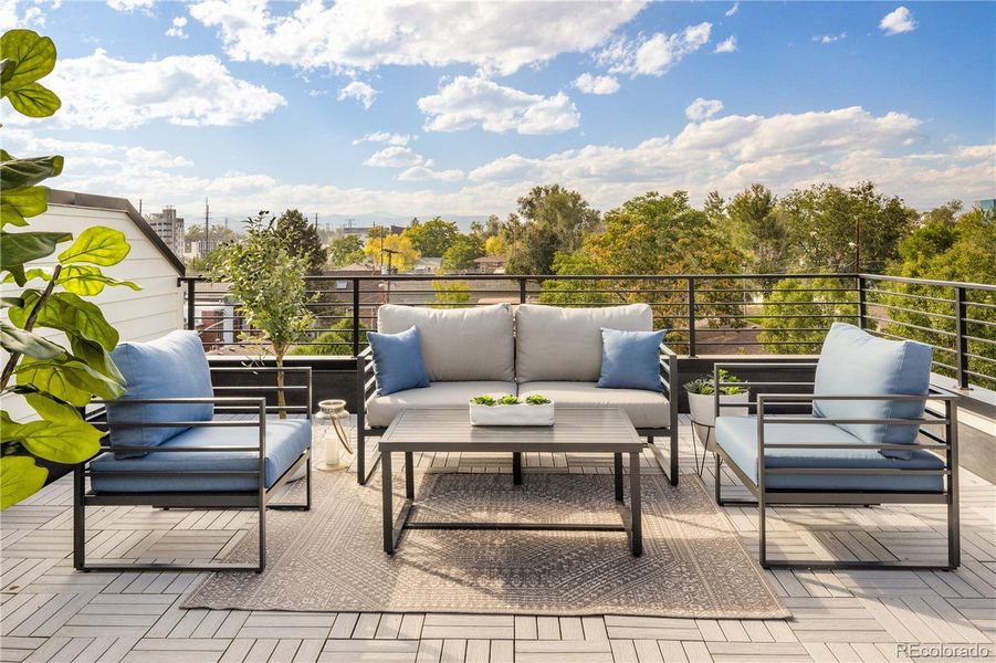 Roof deck and views Roof deck and views