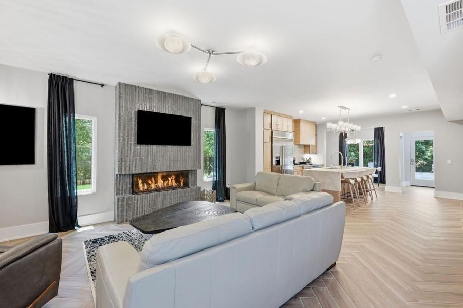 Furnished interior view inside a new home in , Helen (Image 36).