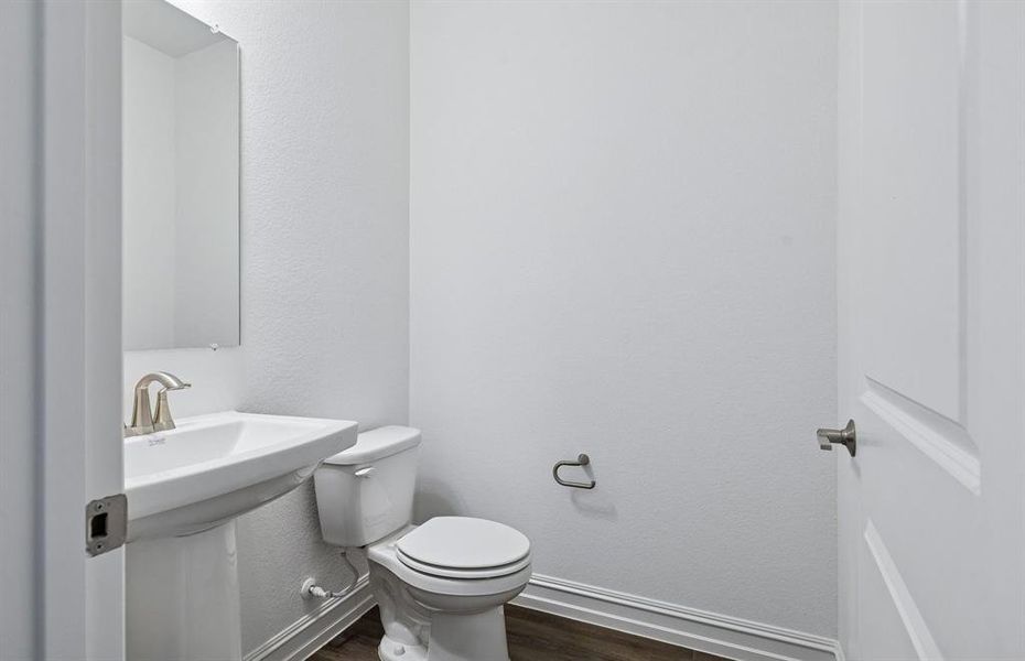 First floor powder bath