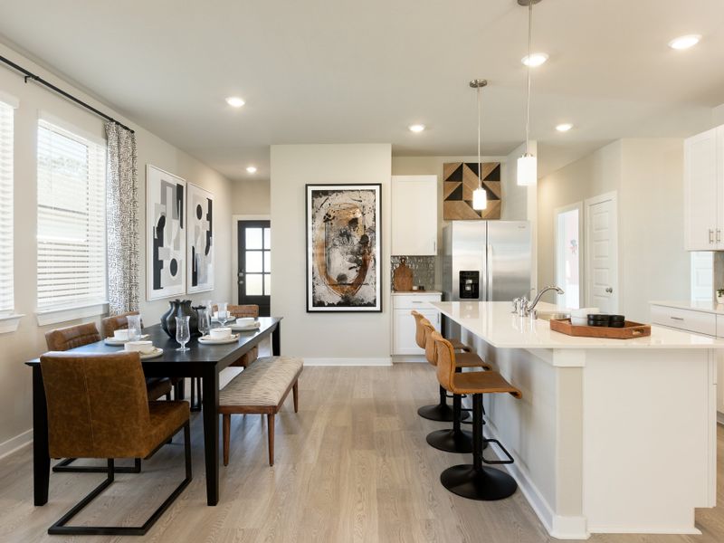 Furnished interior view inside a new home in Riviera Pines - Traditional Series, Huffman (Image 4).