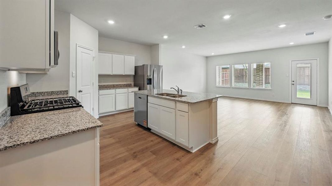Furnished interior view inside a new home in Frontier Pointe, Princeton (Image 7).