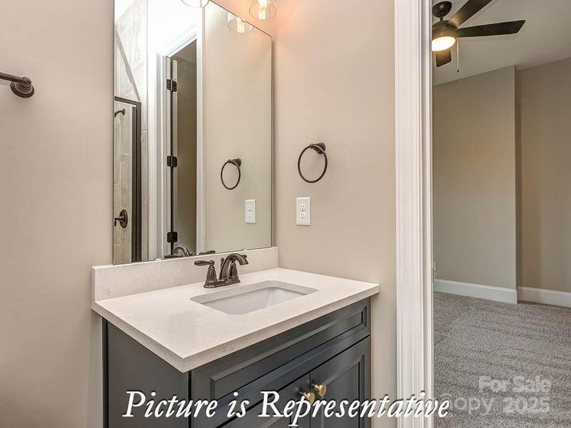 Furnished interior view inside a new home in , York (Image 9).