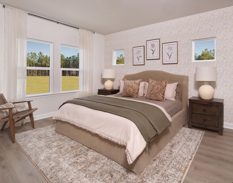 Furnished interior view inside a new home in , Ravenel (Image 13).