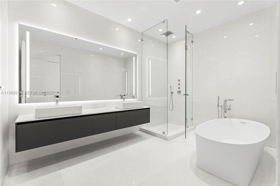 Furnished interior view inside a new home in , Miami (Image 13).