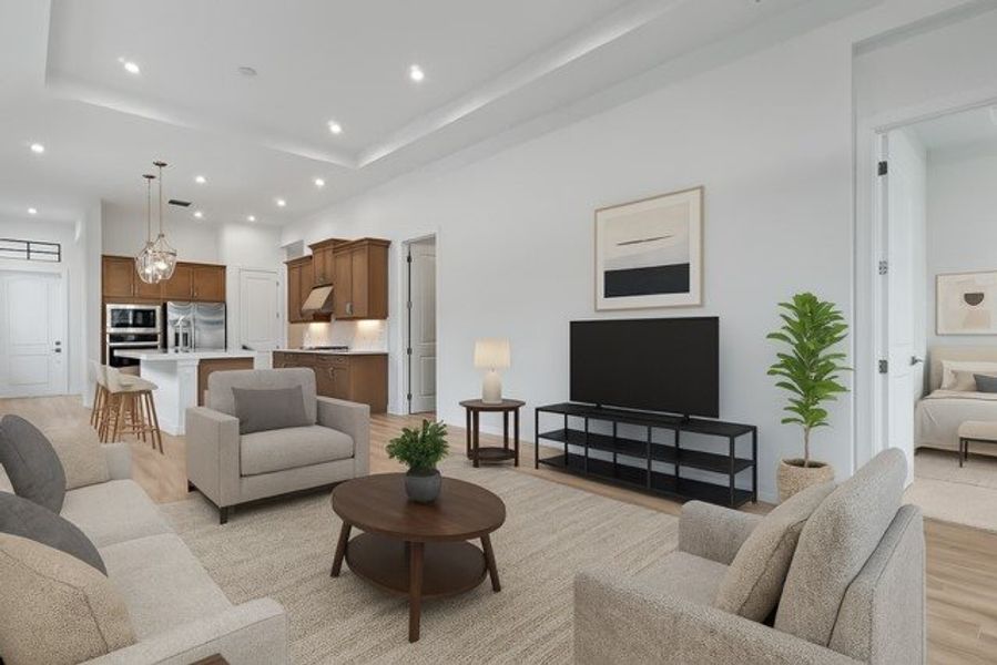 Furnished interior view inside a new home in Rivella, Port St. Lucie (Image 15).