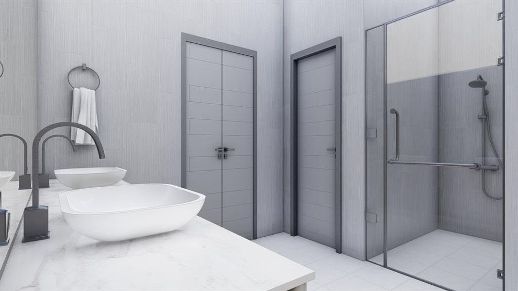 Furnished interior view inside a new home in , Irving (Image 20).