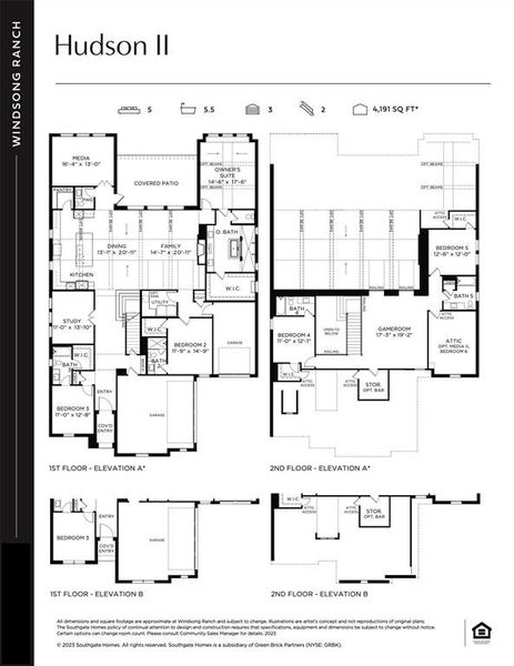 With fantastic space both upstairs and down, our Hudson II plan is your over the top dream home come true!