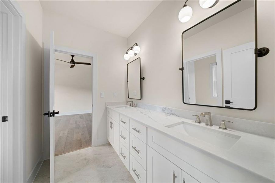 Furnished interior view inside a new home in , Atlanta (Image 35).