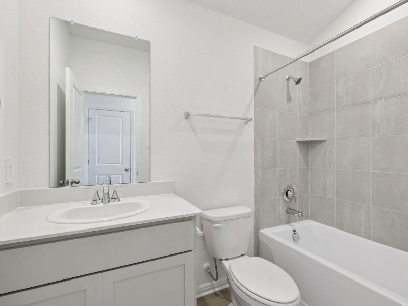 Photo is not of the actual home, but is an inspirational photo of builder’s model home and may depict options, furnishings, and/or decorator features that are not included