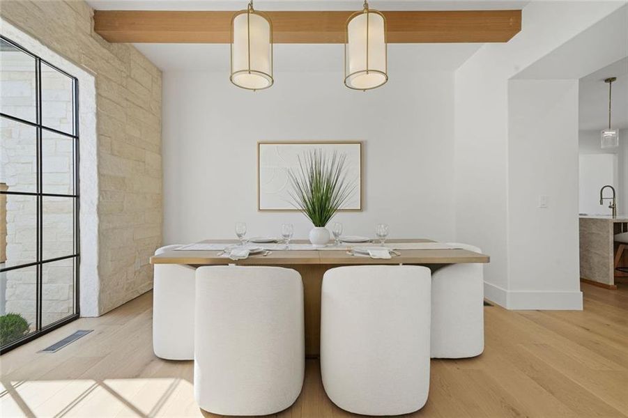 Furnished interior view inside a new home in , Canton (Image 46).