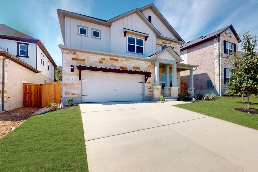Exterior details and patio area of a home in Edgewood, Leander (Image 24). Exterior details and patio area of a home in Edgewood, Leander (Image 24).