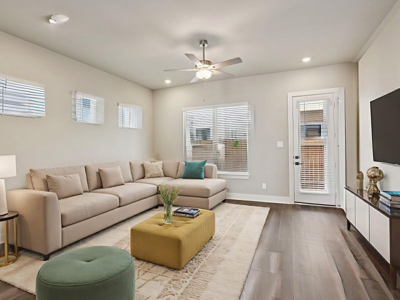 Furnished interior view inside a new home in Katy Grand Village - Luxe Series, Katy (Image 10).