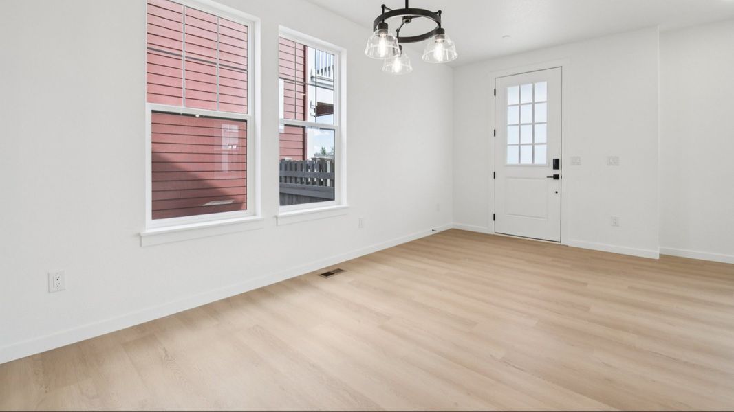 Furnished interior view inside a new home in Westerly, Erie (Image 12).