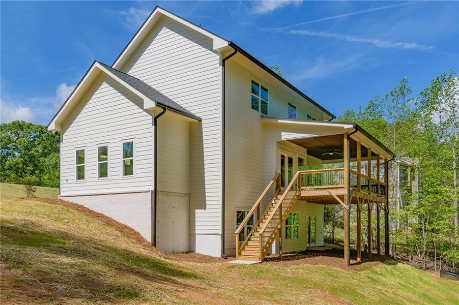 Front exterior of a new home in , Gainesville, GA, highlighting curb appeal (Image 24).
