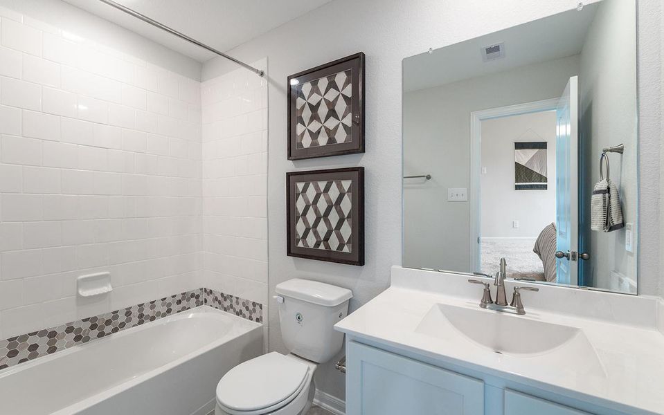 Furnished interior view inside a new home in Pecan Estates, Crosby (Image 10).