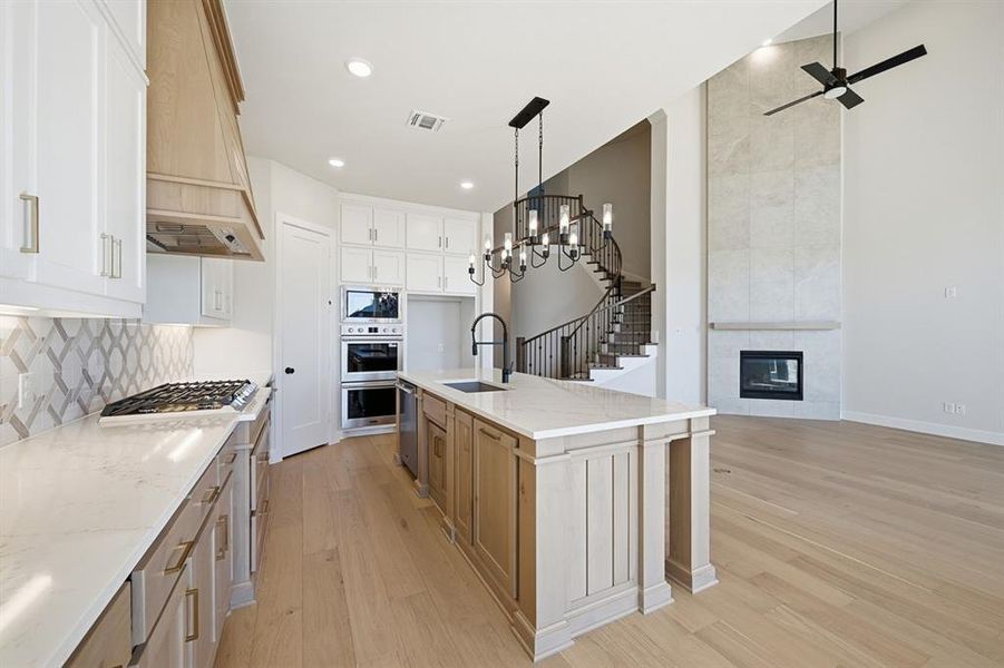 Furnished interior view inside a new home in Star Trail, Prosper (Image 6).
