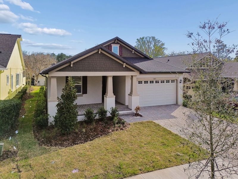 Front exterior of a new home in Southern Hills Plantation, Brooksville, FL, highlighting curb appeal (Image 30).