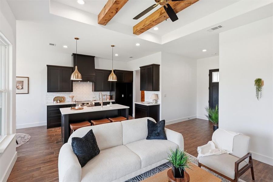 Furnished interior view inside a new home in , Tolar (Image 10).