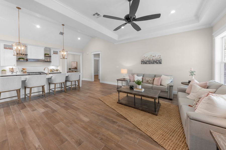 Representative furnished interior of a home built from the The Courtney by Reece Homes in Harvest Meadows, Bryan (Image 28). Representative furnished interior of a home built from the The Courtney by Reece Homes in Harvest Meadows, Bryan (Image 28).