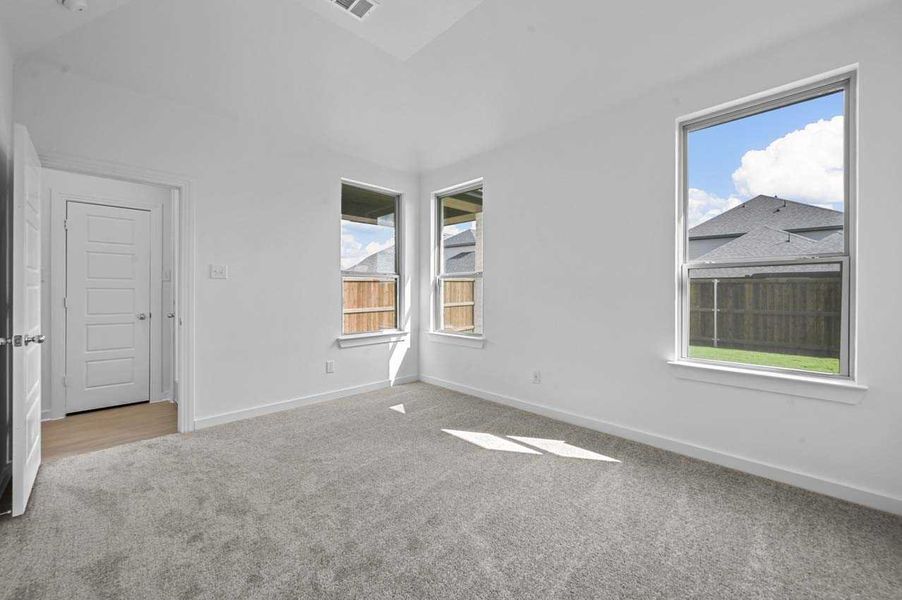 Representative Primary Bedroom - some options shown Representative Primary Bedroom - some options shown