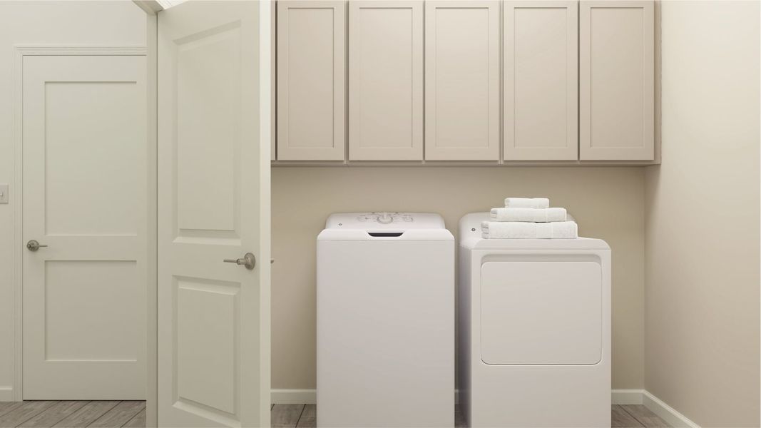 Treviso plan laundry room