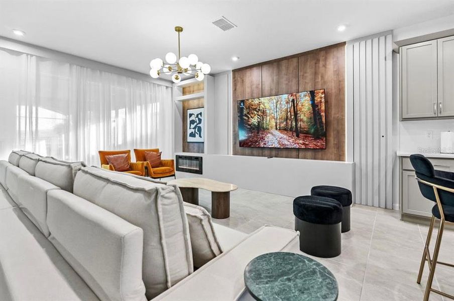 Furnished interior view inside a new home in Solara Resort, Kissimmee (Image 15). Furnished interior view inside a new home in Solara Resort, Kissimmee (Image 15).