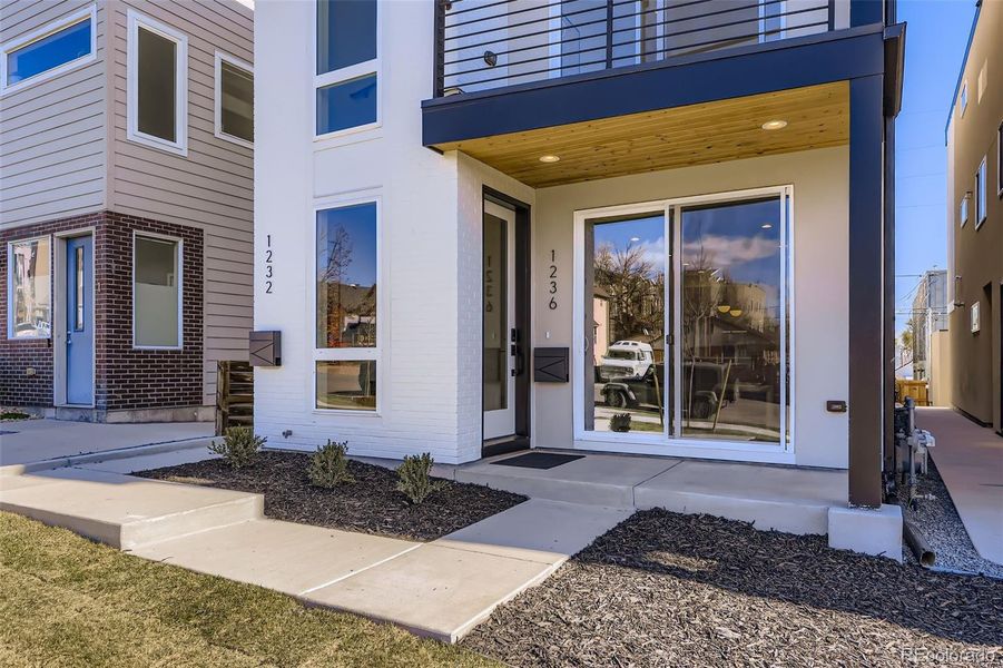 Exterior details and patio area of a home in , Denver (Image 1).