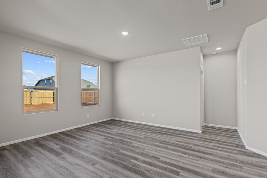 Representative unfurnished interior of a home built from the Starkville by D.R. Horton in Yukon Ridge, Odessa (Image 15). Representative unfurnished interior of a home built from the Starkville by D.R. Horton in Yukon Ridge, Odessa (Image 15).