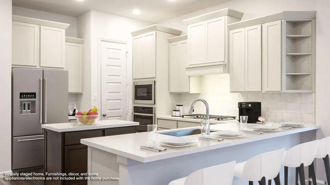 Furnished interior view inside a new home in Lariat 45', Liberty Hill (Image 3).