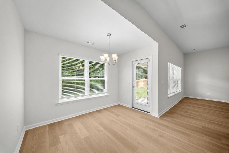 Representative unfurnished interior of a home built from the The Holly by Smith Family Homes in Belair East, Statesboro (Image 17).