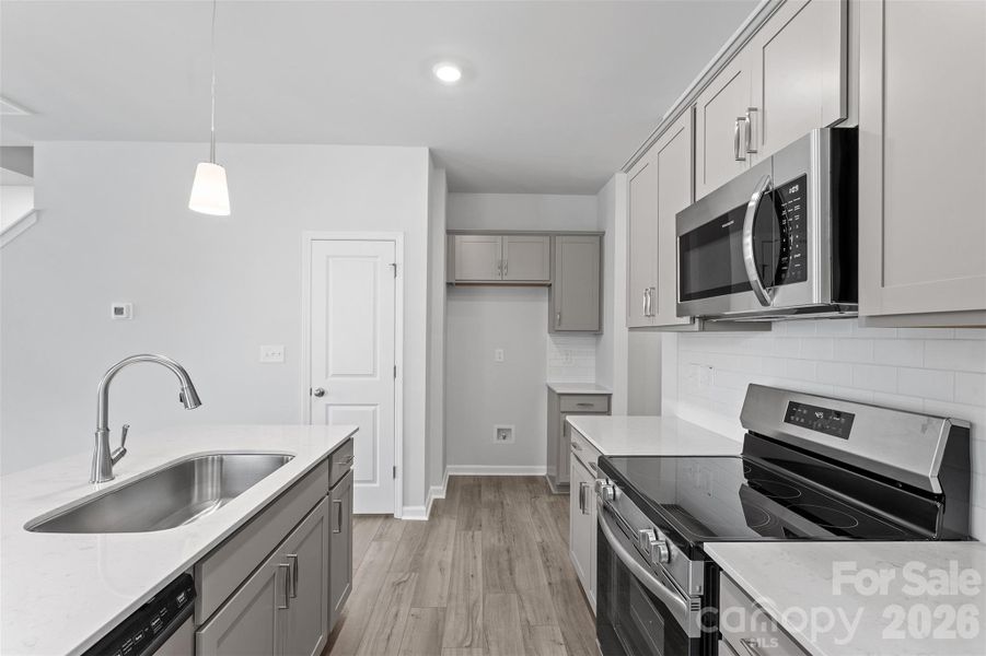Furnished interior view inside a new home in Sloan Station, Charlotte (Image 11).