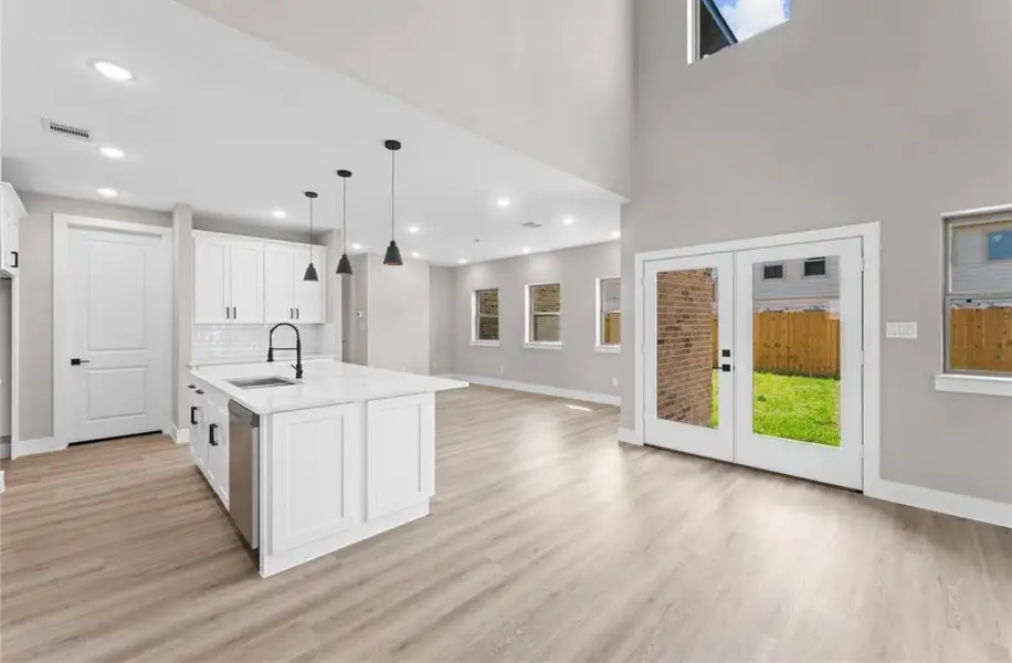 Furnished interior view inside a new home in , Spring (Image 2). Furnished interior view inside a new home in , Spring (Image 2).