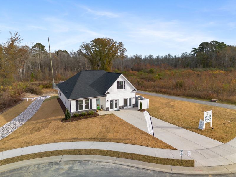 Representative exterior photo of a completed home built from the Julie II by Great Southern Homes in Peachtree Hills, Lexington, SC (Image 28).