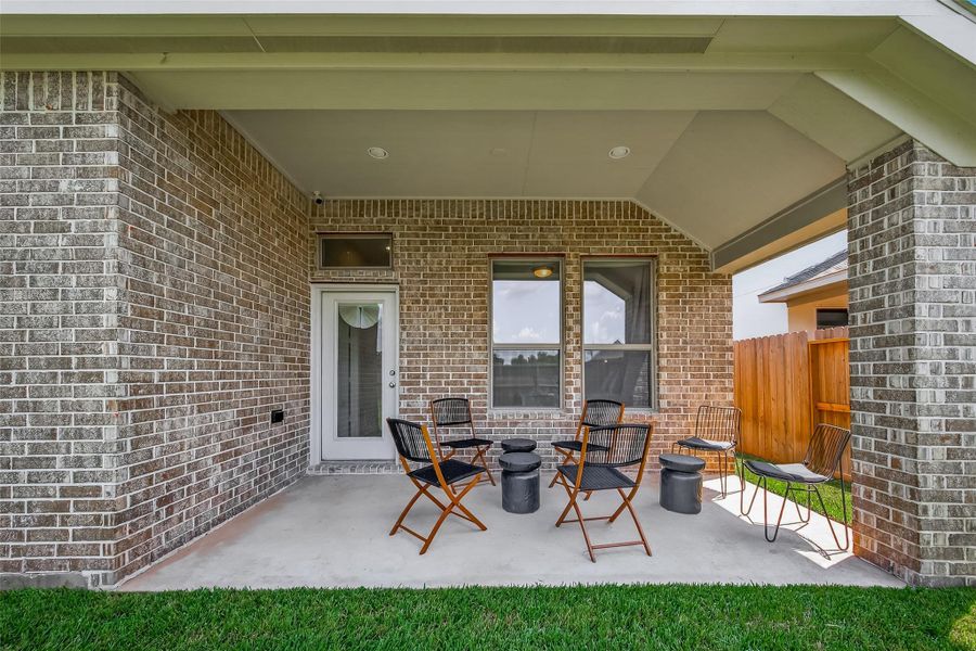 Relax and unwind on your gorgeous patio—perfect for morning coffee or evening gatherings. Relax and unwind on your gorgeous patio—perfect for morning coffee or evening gatherings.