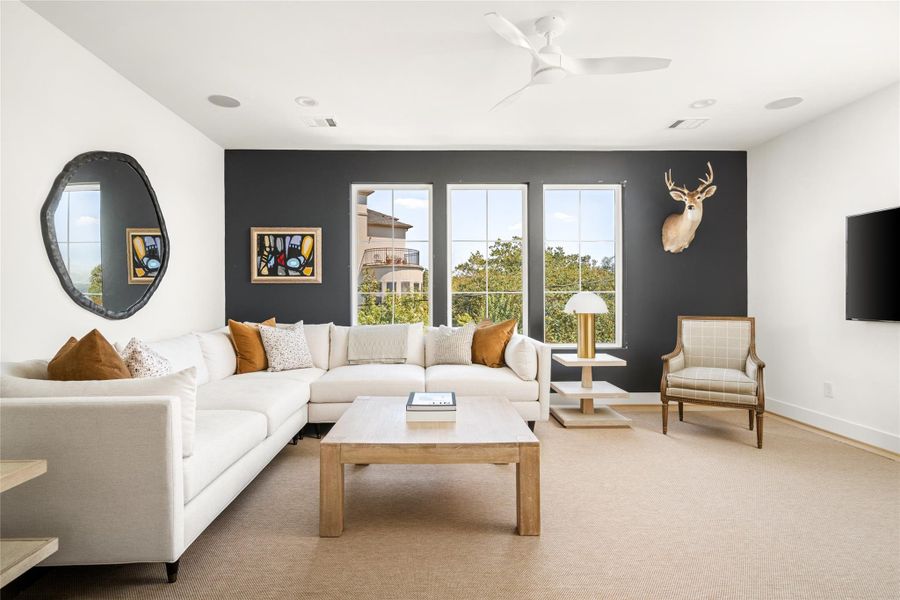 Furnished interior view inside a new home in , Houston (Image 15). Furnished interior view inside a new home in , Houston (Image 15).