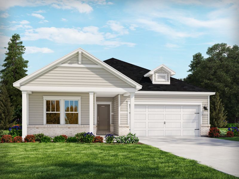 Representative exterior photo of a completed home built from the Chandler by Meritage Homes in Riverwood Farm, Piedmont, SC (Image 9). Representative exterior photo of a completed home built from the Chandler by Meritage Homes in Riverwood Farm, Piedmont, SC (Image 9).