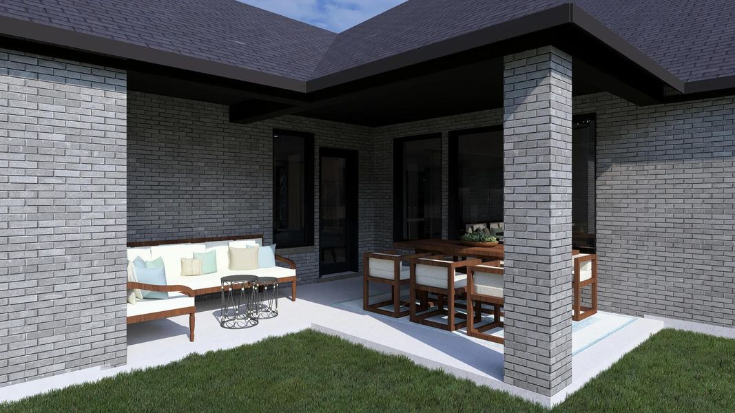 The Benson Outdoor Living Area The Benson Outdoor Living Area