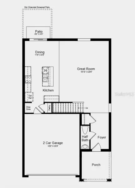 2D floor plan layout of this home in Solena, North Fort Myers, FL (Image 2). 2D floor plan layout of this home in Solena, North Fort Myers, FL (Image 2).