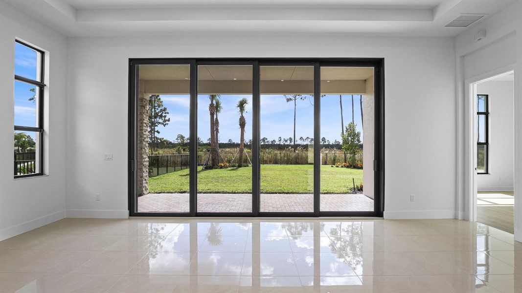 Furnished interior view inside a new home in L'Ambiance at Avenir, Palm Beach Gardens (Image 33). Furnished interior view inside a new home in L'Ambiance at Avenir, Palm Beach Gardens (Image 33).