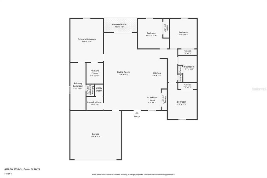 2D floor plan layout of this home in , Ocala, FL (Image 5).