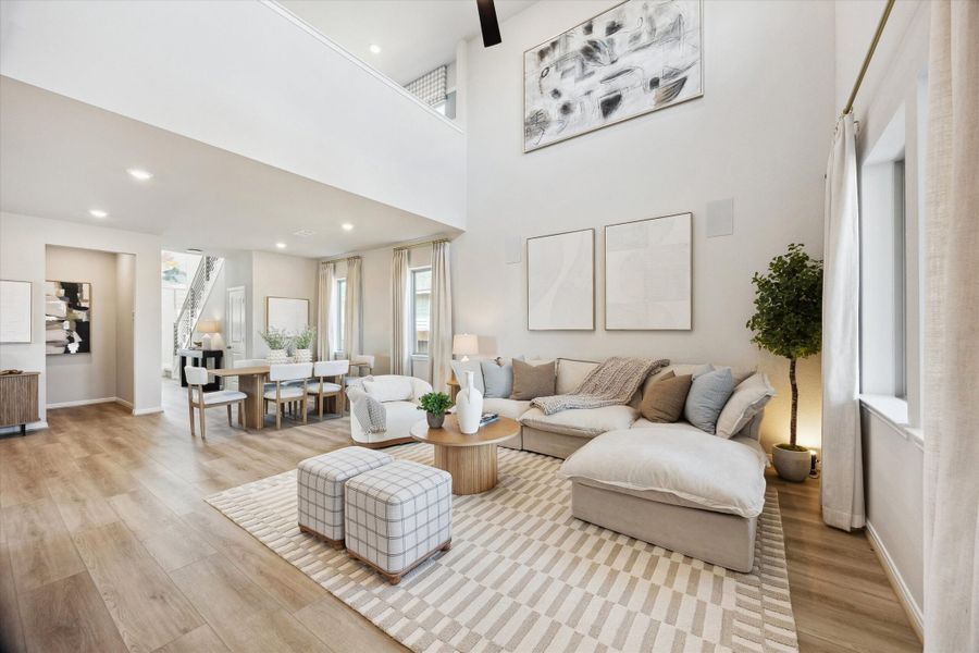 Representative furnished interior of a home built from the Jefferson (T) by Autograph Homes in Aldeana, Bonney (Image 10).