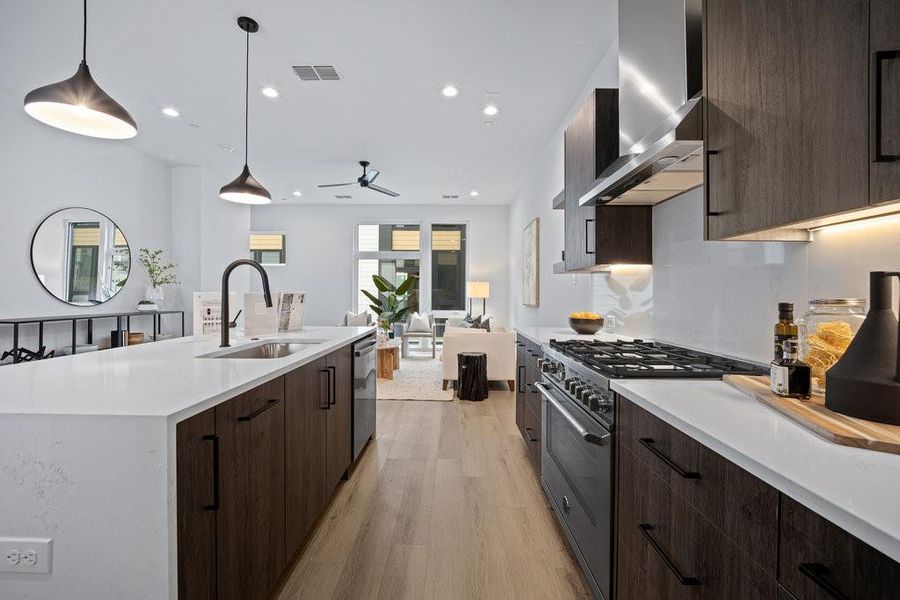 Furnished interior view inside a new home in , Dallas (Image 16).