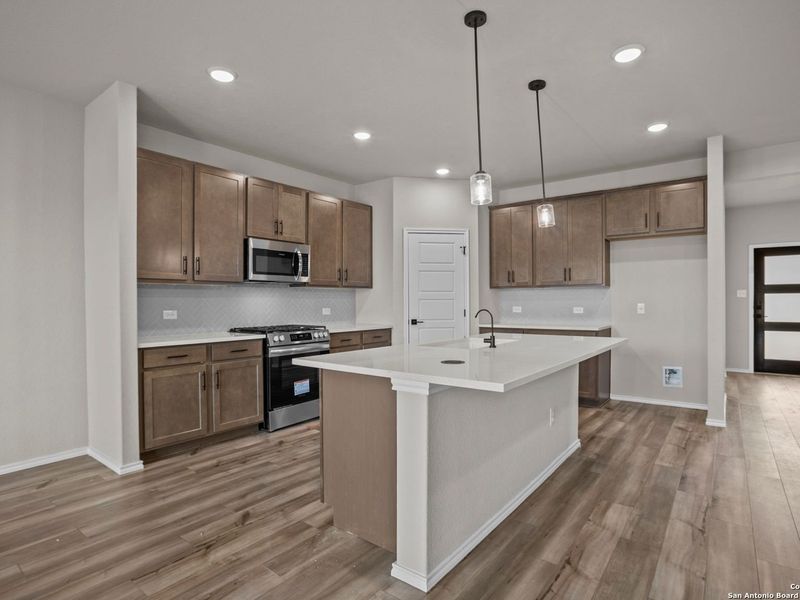 Furnished interior view inside a new home in Comanche Ridge, San Antonio (Image 11).