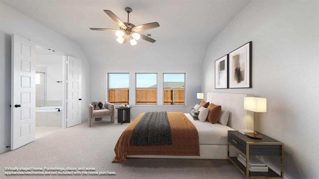 Furnished interior view inside a new home in The Heights At Uptown Celina 45', Celina (Image 7).