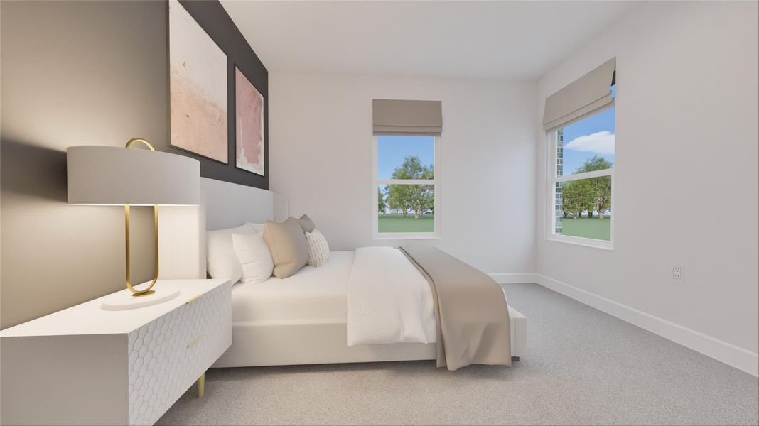 Furnished interior view inside a new home in The Highlands, Porter (Image 6).