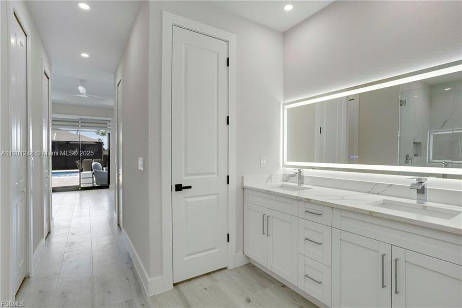 Furnished interior view inside a new home in , Cape Coral (Image 7). Furnished interior view inside a new home in , Cape Coral (Image 7).